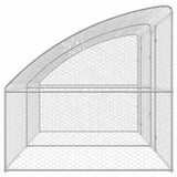 Dog Kennel 2 pcs Silver 4 x 2 x 2 m Galvanised steel