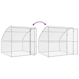 Dog Kennel 4 pcs Silver 8 x 2 x 2 m Galvanised steel