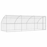 Dog Kennel 3 pcs Silver 6 x 2 x 2 m Galvanised steel