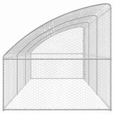 Dog Kennel 3 pcs Silver 6 x 2 x 2 m Galvanised steel