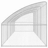 Dog Kennel 4 pcs Silver 8 x 2 x 2 m Galvanised steel - 45-Degree Angle