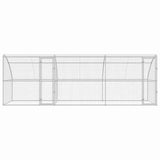 Dog Kennel 3 pcs Silver 6 x 2 x 2 m Galvanised steel