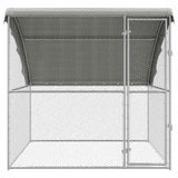 Chicken Cage Silver 2 x 2 x 2 m Galvanised Steel - Top-Down View