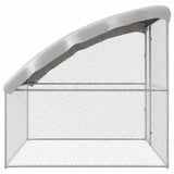 Chicken Cage Silver 2 x 2 x 2 m Galvanised Steel - 45-Degree Angle