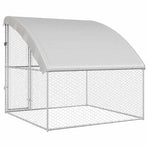 Dog Kennel Silver 2 x 2 x 2 m Galvanised steel