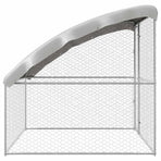 Dog Kennel Silver 2 x 2 x 2 m Galvanised steel