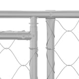 Dog Cage Silver 200 x 200 x 200 cm Galvanised Steel - Low Angle