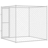 Dog Cage Silver 200 x 200 x 200 cm Galvanised Steel