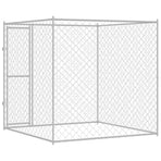 Dog Cage Silver 200 x 200 x 200 cm Galvanised Steel