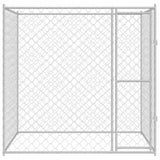 Dog Cage Silver 200 x 200 x 200 cm Galvanised Steel