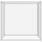 Dog Cage Silver 200 x 200 x 200 cm Galvanised Steel