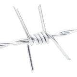 Barbed Wire Silver 100 m Hot-dip Galvanised Steel - 45-Degree Angle