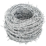 Barbed Wire Silver 100 m Hot-dip Galvanised Steel - Top-Down View