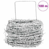 Barbed Wire Silver 100 m Hot-dip Galvanised Steel - Rear View