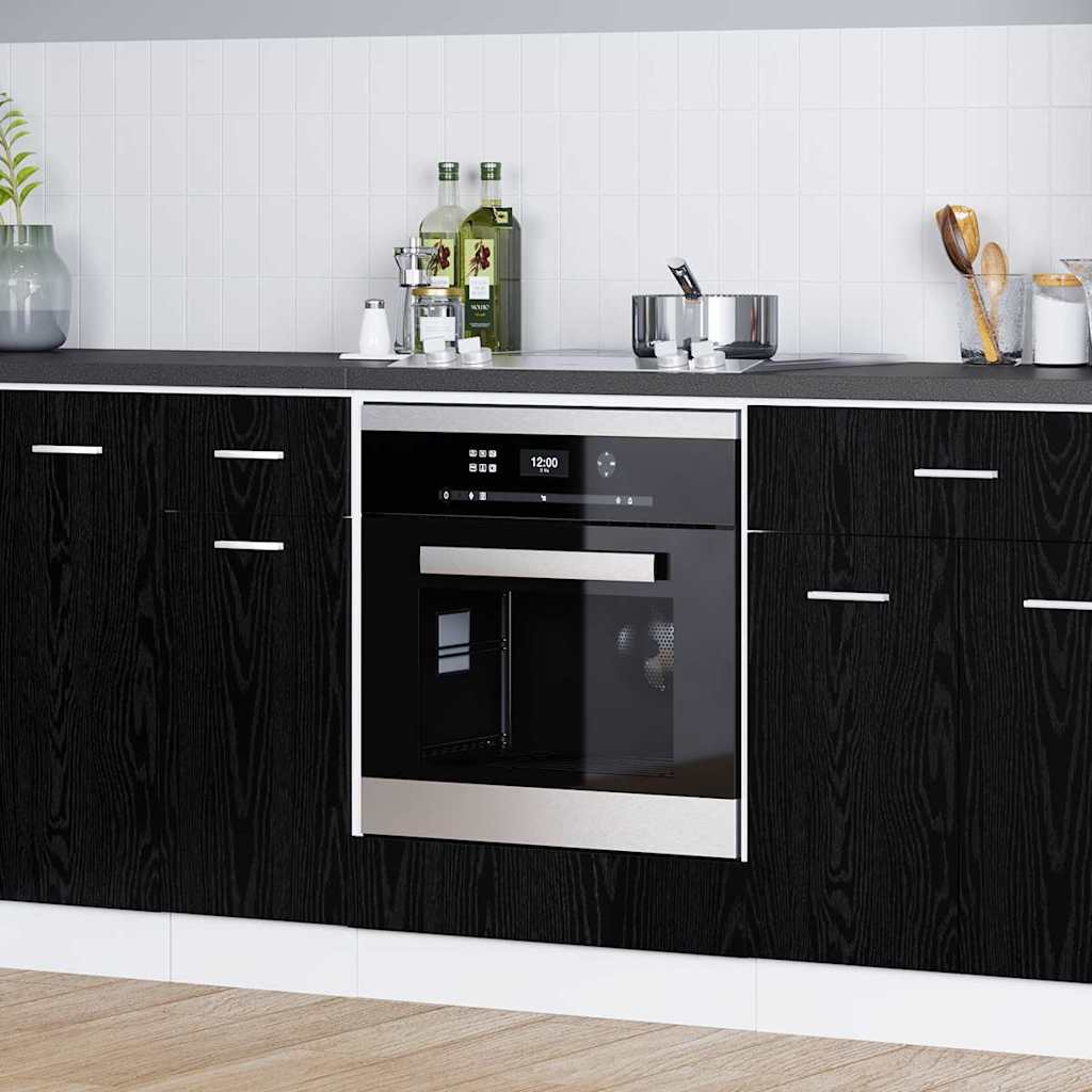 Hanging Cabinet Black Oak 60 x 46 x 81,5 cm Engineered Wood