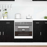 Oven cabinet Riga Black oak 60 x 46 x 81,5 cm Engineered Wood - Top-Down View