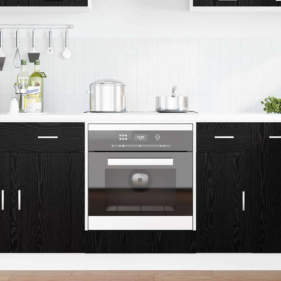 Hanging Cabinet Black Oak Engineered Wood