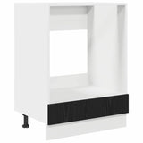 Oven cabinet Riga Black oak 60 x 46 x 81,5 cm Engineered Wood - Front View