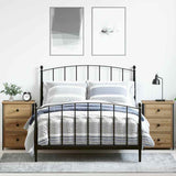 Bedside Cabinet with Drawer Brown Solid Reclaimed Wood