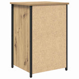 Bedside Cabinet with Drawer Brown Solid Reclaimed Wood - Extra Image