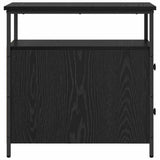 Bedside Cabinet Black oak 30 x 60 x 60 cm Engineered wood
