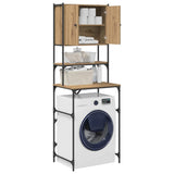 Washing Machine Cabinet Artisan oak 68 x 48.5 x 194 cm - Side View
