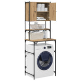 Washing Machine Cabinet Artisan Oak 68 x 48,5 x 194 cm - Side View