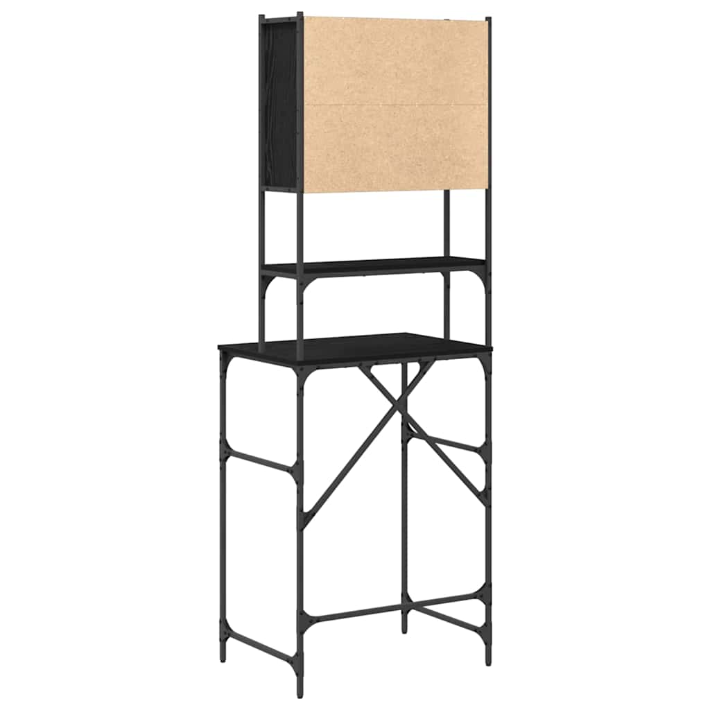 Washing Machine Cabinet Black oak 68 x 48.5 x 194 cm