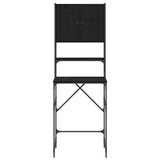 Washing Machine Cabinet Black oak 68 x 48.5 x 194 cm - Rear View