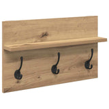 Hallway Furniture Set 4 pcs Black oak Engineered wood - Close-Up Angle