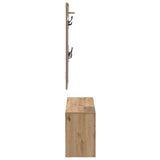 Hallway Furniture Set 4 pcs Artisian Oak Engineered Wood