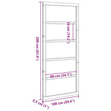 Barn Door Natural 100 x 208 cm Solid Pine wood - Extra Image
