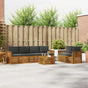 Outdoor Sofa Set 7 pcs 6-Seaters Natural and Anthracite