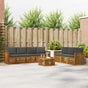 Outdoor Sofa Set 8 pcs 7-Seaters Natural and Anthracite