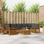 Outdoor Sofa Set 8 pcs 7-Seaters Natural and Anthracite