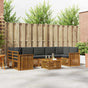 Outdoor Sofa Set 8 pcs 7-Seaters Natural and Anthracite