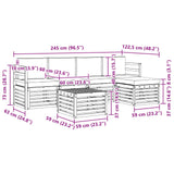 Outdoor Sofa Set with Cushion 6 pcs Natural and Anthracite - Extra Image