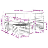 Outdoor Sofa Set with Cushion 5 pcs Natural and Anthracite - Extra Image
