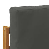 Sectional Sofa Set with Cushion 5 pcs Natural and Anthracite - Rear View