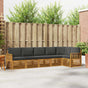 Outdoor Sofa Set 6 pcs 6-Seaters Natural and Anthracite