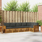 Outdoor Sofa Set 6 pcs 6-Seaters Natural and Anthracite