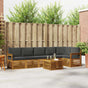 Outdoor Sofa Set 7 pcs 6-Seaters Natural and Anthracite