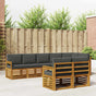 Outdoor Sofa Set 8 pcs 8-Seaters Natural and Anthracite