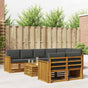 Outdoor Sofa Set 9 pcs 8-Seaters Natural and Anthracite