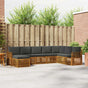 Outdoor Sofa Set 8 pcs 8-Seaters Natural and Anthracite