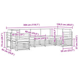 Sectional Sofa Set with Cushion 7 pcs Natural and Anthracite - Extra Image