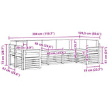 Sectional Sofa Set with Cushion 7 pcs Natural and Anthracite