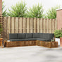Outdoor Sofa Set 6 pcs Natural and Anthracite Solid Acacia Wood