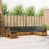 Sectional Sofa Set with Cushion 10 pcs Natural and Anthracite