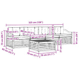 Outdoor Sofa Set with Cushion 5 pcs Natural and Anthracite - Extra Image
